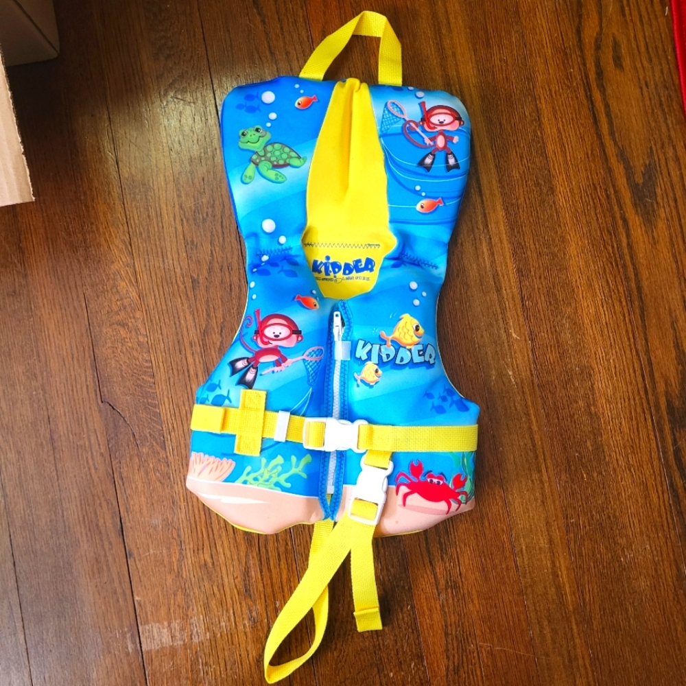 Kidder Blue and Yellow Infant general boating Vest, coast guard approved